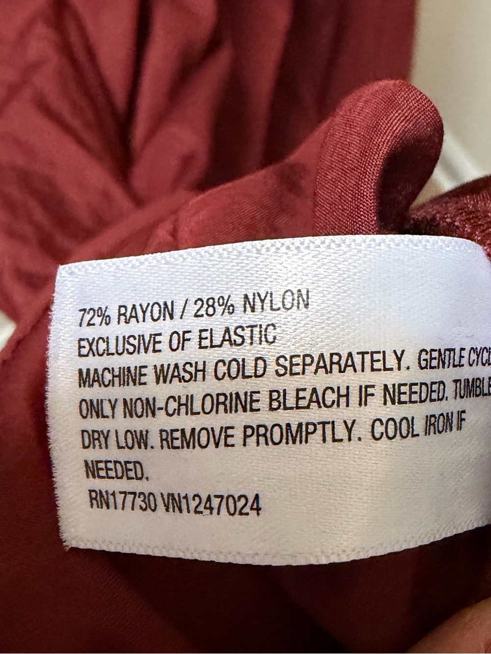 Smocked Waist Long-Sleeve Maxi Dress in Burgundy from Future Collective 1XL - Picture 6 of 7